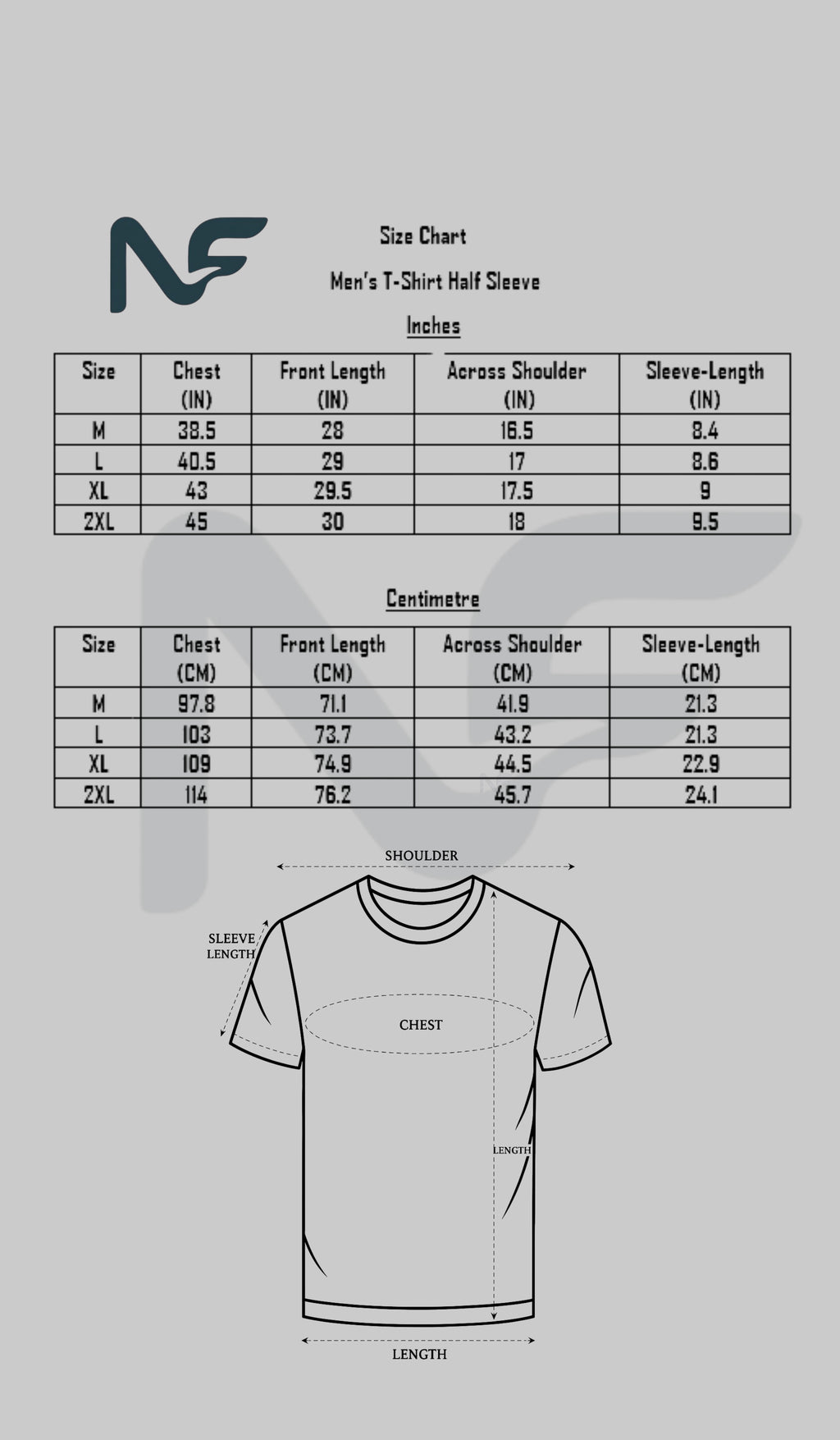 Naofit Men Rapid Dry Slim Fit Tee — Aqua Blue | Gym or Sports