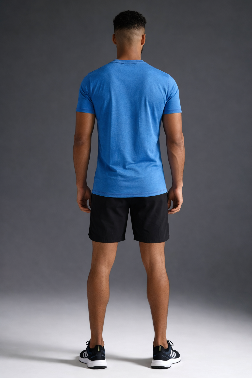 Naofit UV Tee — Blue | Quick Dry Gym Tee for Men