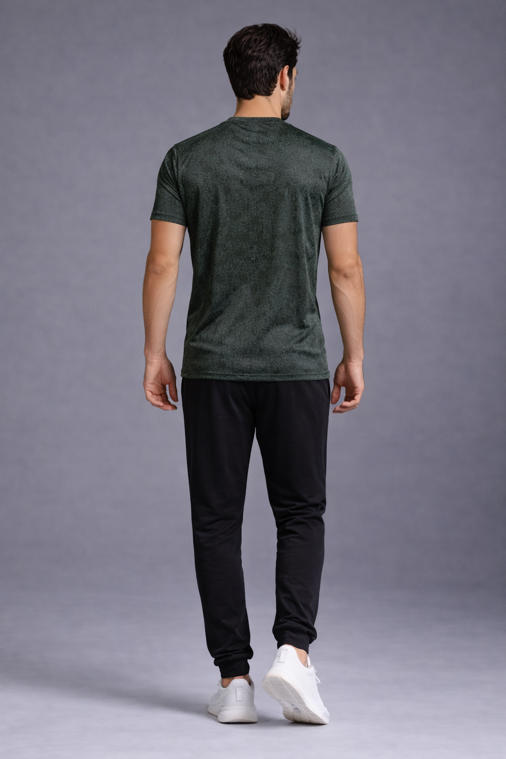 Naofit UV Tee — Dark Green | Quick Dry Gym Tee