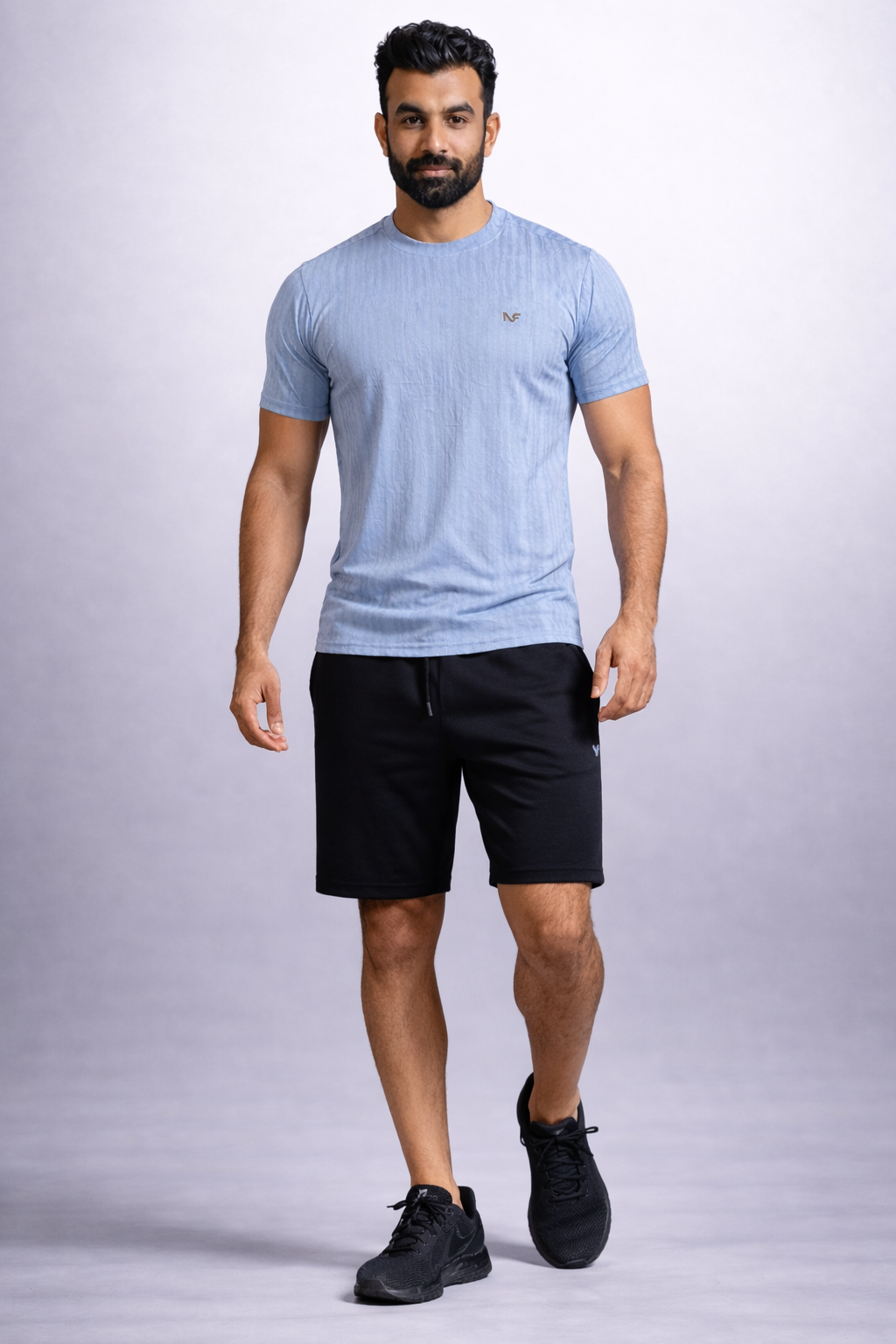 Naofit  Men Anti Odour UPF50 Slim Fit Tshirt — Dark Grey | Gym or Sports